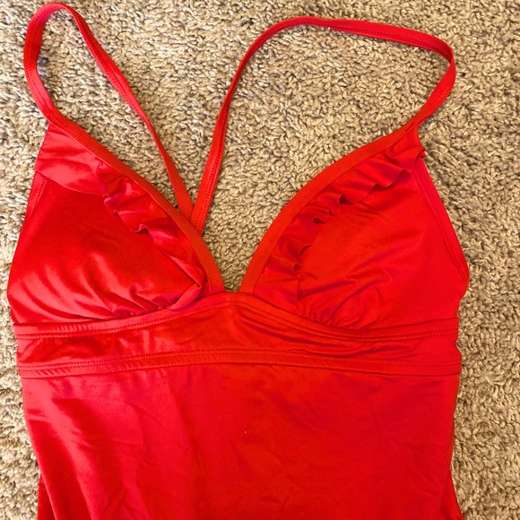 Sexy Shade & Shore Hot Red Swimsuit - Picture 4 of 4